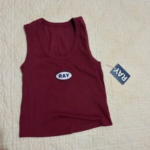 Women's Burgundy Tank Top